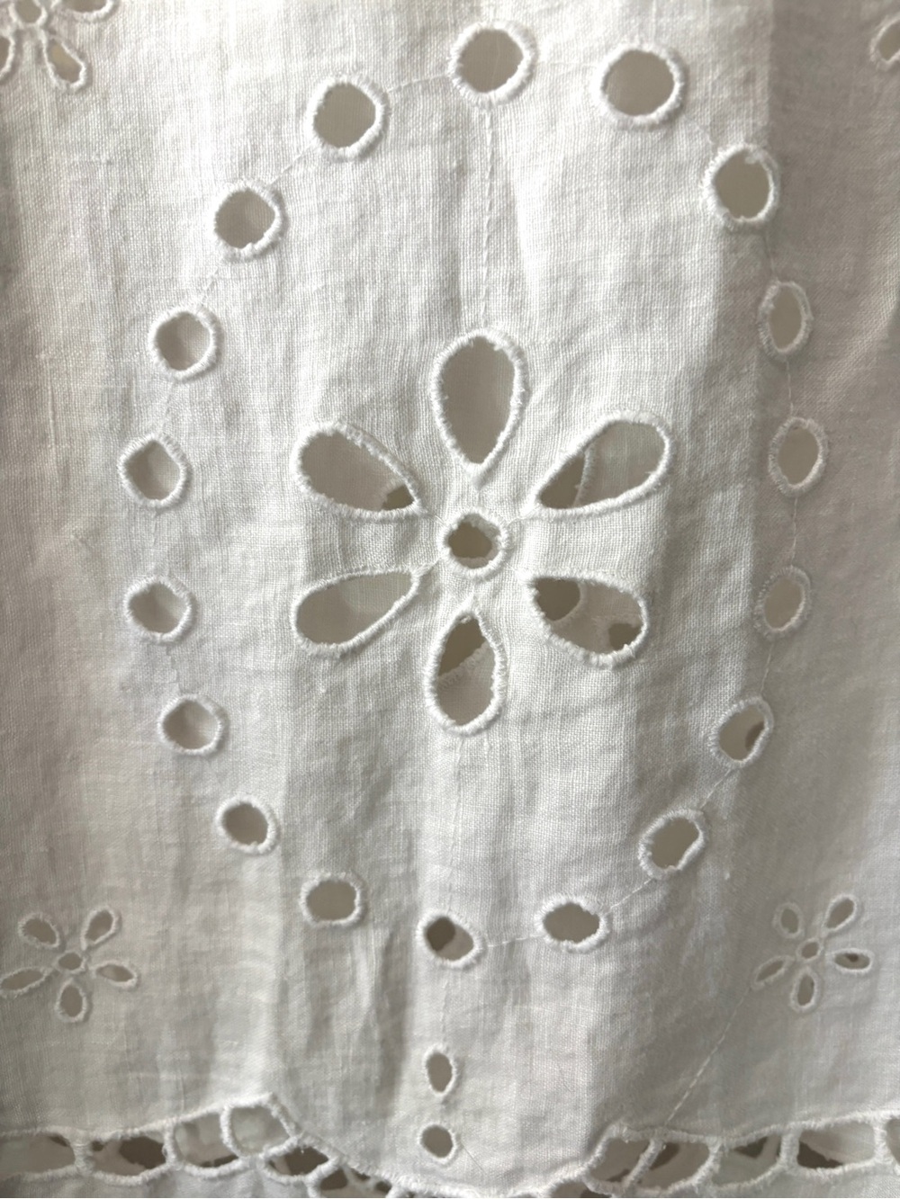 Madewell Eyelet Embroidered Maxi Skirt White Size 4 - Picture 7 of 14